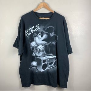 Y2K Disney Mickey Mouse “Kickin It Old School” Top